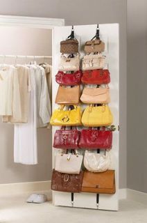 Hang Purse Handbag Hat Rack Wall Closet Door Hanger Hook Organizer 