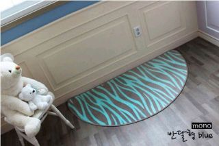 new zebra print half round rug carpets blue pink made in korea high 