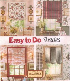 Easy WAVERLY ROMAN BALLOON WINDOW SHADES CURTAINS PICTURE HANGER Sew 