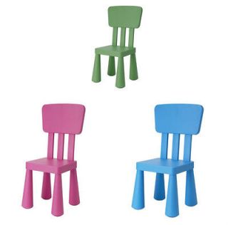 Childrens chair dark pink dark green blue IKEA MAMMUT