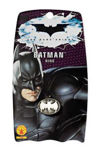   Knight Metal Light Up Blinking Bat Signal Ring Halloween Accessory