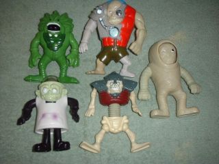 STRETCH SCREAMERS LOT OF 5 MCDONALDS CREATURE 2 FACE MAD SCIENTIST 