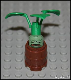 Lego Harry Potter x1 Sand Green Mandrake Plant ★ Pot Barrel 5378 