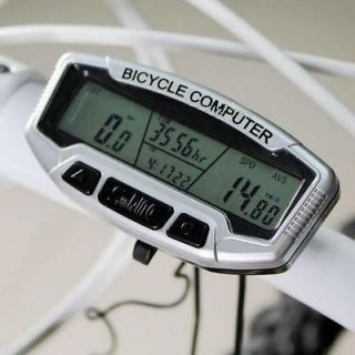 LCD Bike Bicycle Computer Odometer Speedometer Velometer Backlight 28 