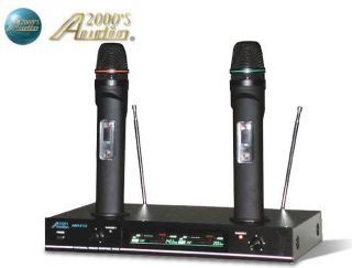 Brand New 2013 AUDIO 2000S AWM 6112 Dual Channel VHF Wireless Mic 