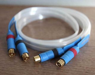 NORDOST BLUE HEAVEN FLATLINE Cable/Intercon​nect Pair, 2m RCA, Hi Fi 