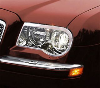 Chrysler 300C Chrome Headlight Trim Bezels by Luxury Trims 2005 2010