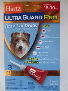 Hartz Ultra Guard Pro Flea & Tick Drops for Dogs Puppies 16 30 LBS 3 