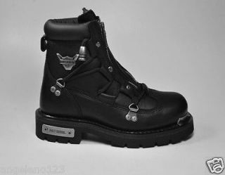 HARLEY DAVIDSON Shoes Brake Light Women Size Black Leather Biker BOOTS 
