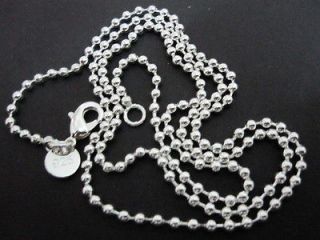 Wholesale 925 Sterling Silver Bulk 5pcs beads chains 2MM 16 18 20 