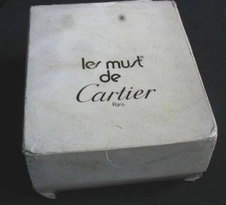 BEAUTIFUL MUST DE CARTIER ALARM SWISS WATCH IN BOX AND PAPERS FROM Ca 
