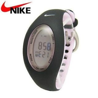   Ladies Girls Nike Nuru WK0012 024 Black Pink Chronograph Digital Watch