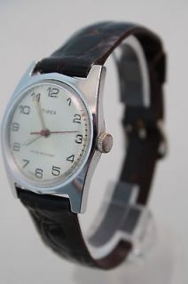 Vintage Estate Timex Water Resistant Mans Wristwatch Running New Band