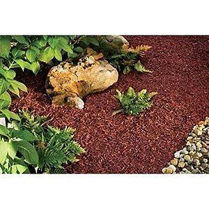 Rubberific Mulch Redwood 80 Cubic Feet Rubber Mulch Made 100% Recycled 