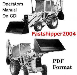 Ford Tractors Backhoe Loader 555A 555 A Operators Digger Operator 