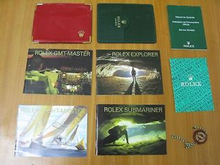 ROLEX Explorer, Submariner, GMT Master, Yacht Master Booklet and Acc 