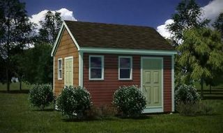 12 x 14 Storage Shed Plans Gable Roof Step By Step How To Build Guide 