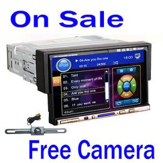 Single 1 Din In Dash Car Stereo DVD Player HD LCD Bluetooth iPod TV 