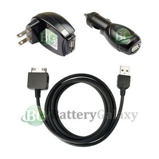 USB Cable+Car+AC Wall Charger for ZUNE HD  16GB 32GB