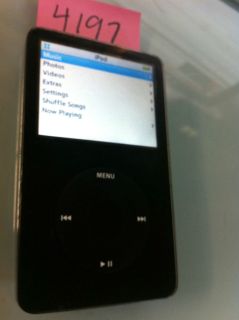 Apple iPod classic 5th Generation Black (30 GB)  player Fair 