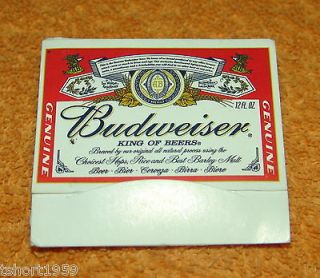 Budweiser Golf tee set match pack near mint and complete, Old style12 