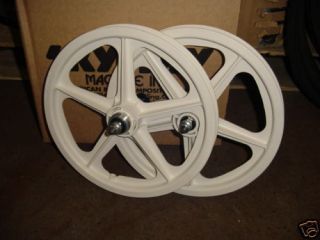 Skyway Tuff Wheel 16 Mag BMX Wheels White Freewheel