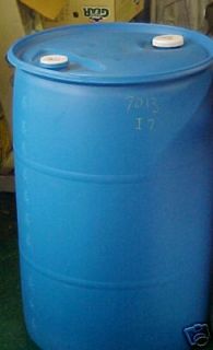 55 gallon Barrel Drum Plastic Water RAIN BLUE Barrels