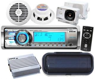  CDXM 60UI Marine Boat  iPod HD Radio 4 Speakers & 4 Ch 400 Watt Amp