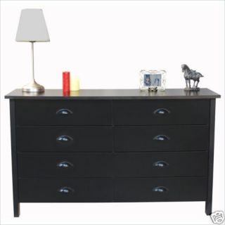 Drawer Black Dresser/Chest/​Lowboy   Stain Resistant