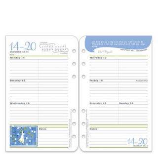   Compact Her Point Of View Ring bound Weekly Planner Refill   Jan 2