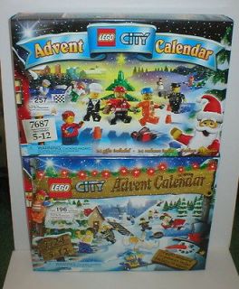 Lot of 2 LEGO CITY ADVENT CALENDARS 7687 & 7724 Factory Sealed  New in 