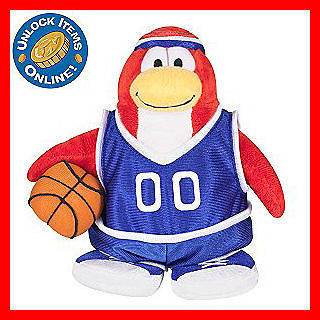   ** CLUB PENGUIN BASKETBALL PLAYER SERIES WITH CODE & COIN ~ NEW