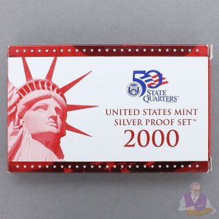   Set Original Box & COA 10 Coins 90% Silver Kennedy Quarters US Mint