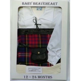 Braveheart set 2 3 years old – Thomson Camel kilt, ghillie shirt 