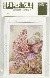 Paper Tole Prints Lilac Fairy Lynnes Australian Pack Prints 