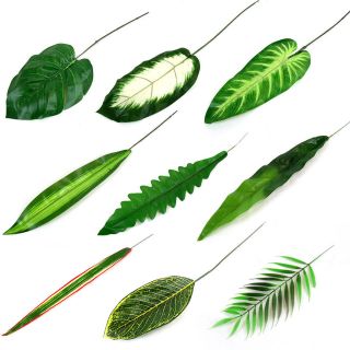 artificial palm leaves