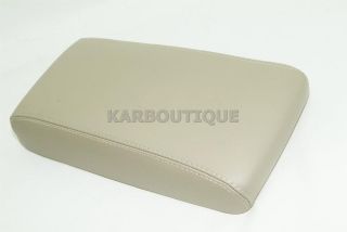 2002 2007 NISSAN PATHFINDER REAL LEATHER TAN CONSOLE LID ARMREST COVER