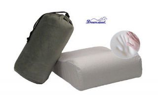   Foam Contour Travel Cervical Neck Bed FIRM Pillow + Carrying Pouch