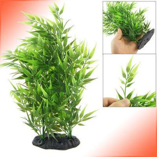 Height Green Manmade Bamboo Leaves Plants for Fish Tank