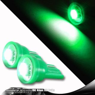 8x Green SMD LED 12v T10 #194 Wedge Light Bulb Parking / Tail Light 