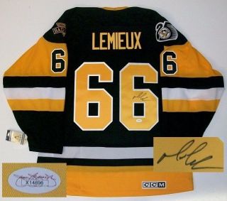 mario lemieux signed jersey in Jerseys
