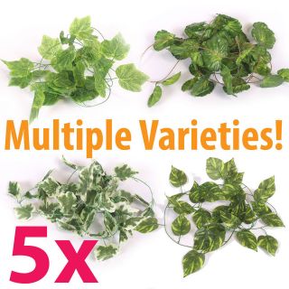 5x 7 FOOT Wholesale Artificial Silk Foliage Ivy Leaves Garland