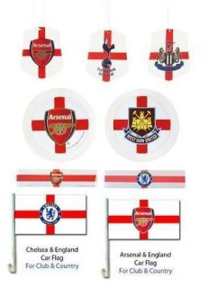 FOOTBALL CAR ACCESSORIES(Cl​ub/Country)Air Freshener/Tax Disc Holder 