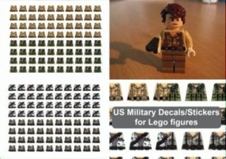 American Military USAF Decals for Lego Minifigure new