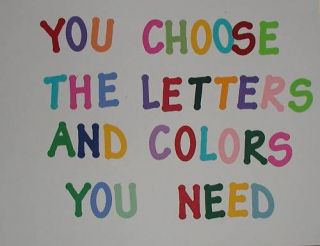 Die Cut Lollipop Letters Numbers Create Words U Need