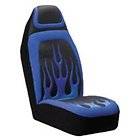  BLUE RACING FLAMES CAR SEAT COVER AXIUS 5044712 AUTO EXPRESSIONS