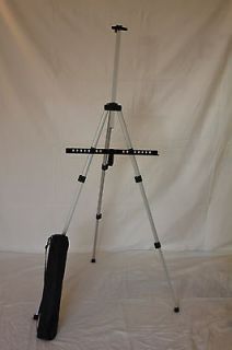 NEW SILVER ARTIST ALUMINUM FOLDING EASEL LIGHT WEIGHT AND CARRY BAG