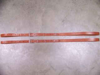 LEATHER LUGGAGE STRAPS for LUGGAGE RACK/CARRIER~~(2) PIECE SET~~RUSSET 