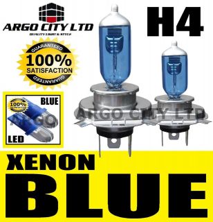 H4 XENON ICE BLUE 55W 472 HEADLIGHT BULBS YAMAHA GTS 1000 (4BH)