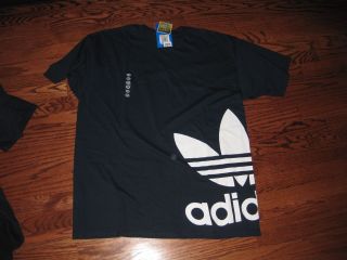 MENS NWT ADIDAS VINTAGE LOGO GRAPHIC T SHIRT NAVY BLUE WHITE M L XL 